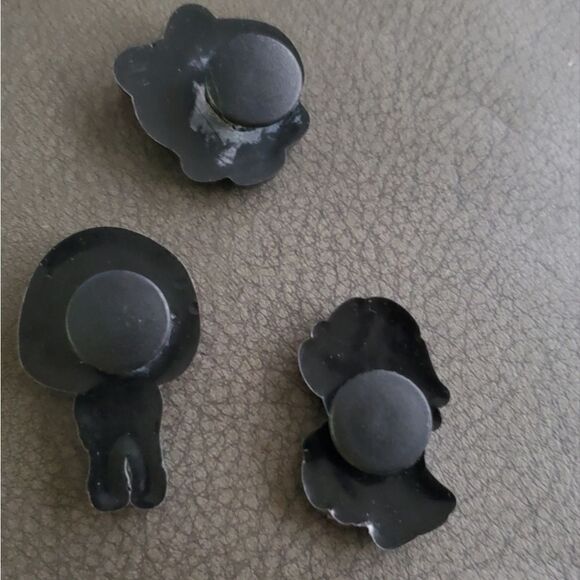 Set of 3 goth crocs Charms. Unique. - Picture 2 of 2